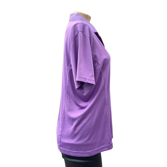 FootJoy Purple Polo Shirt Golf Apparel Cotton Blend Short Sleeve CSTOR Womens L - Picture 3 of 11